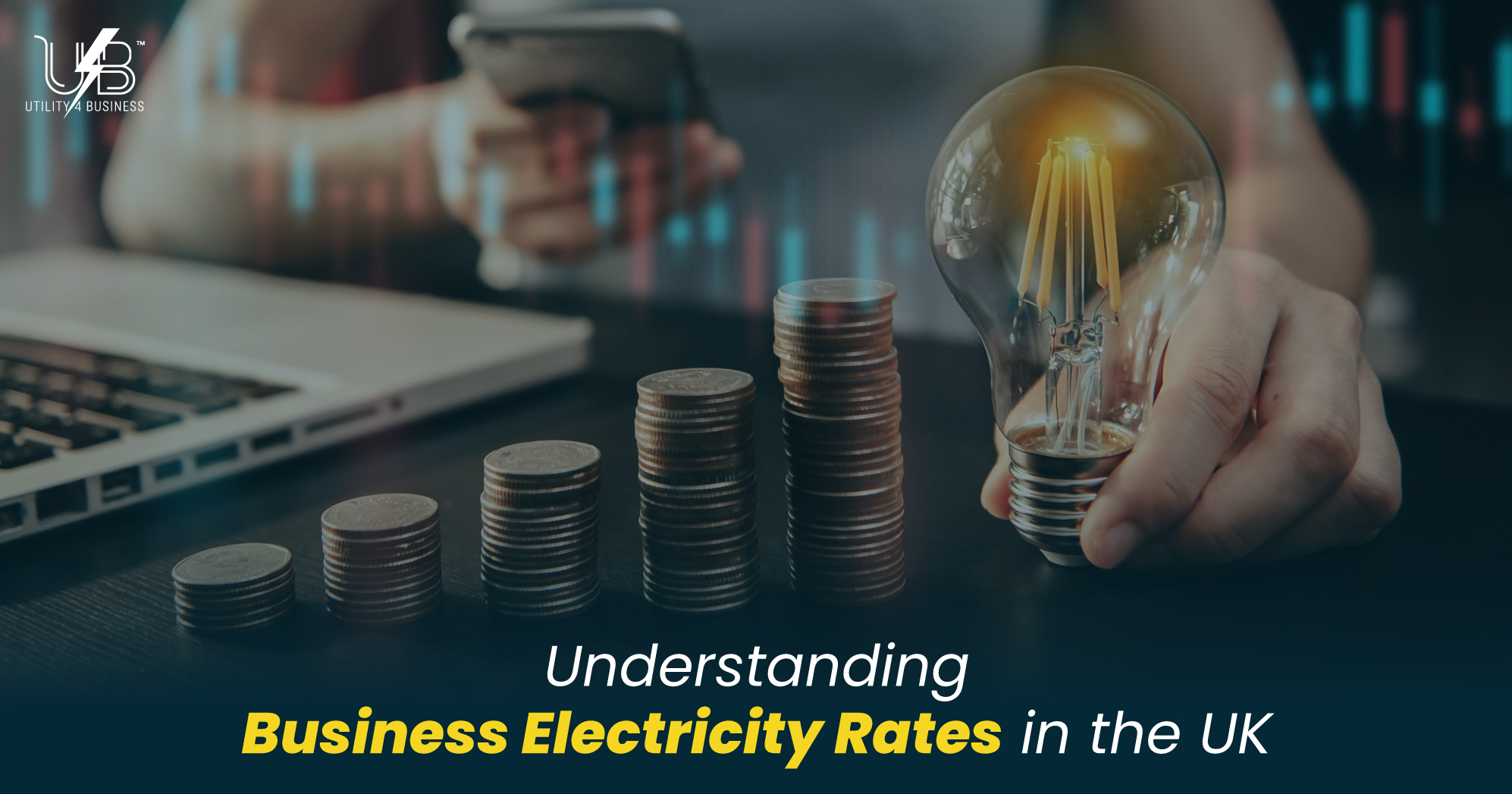 Utility4Business explains business electricity rates in the UK; compare business energy costs, unit rates & standing charges